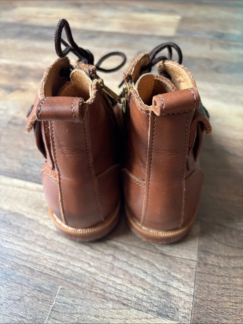 Mikoleon Brown Heirloom Luxe Leather Boots size 29 or 11.5